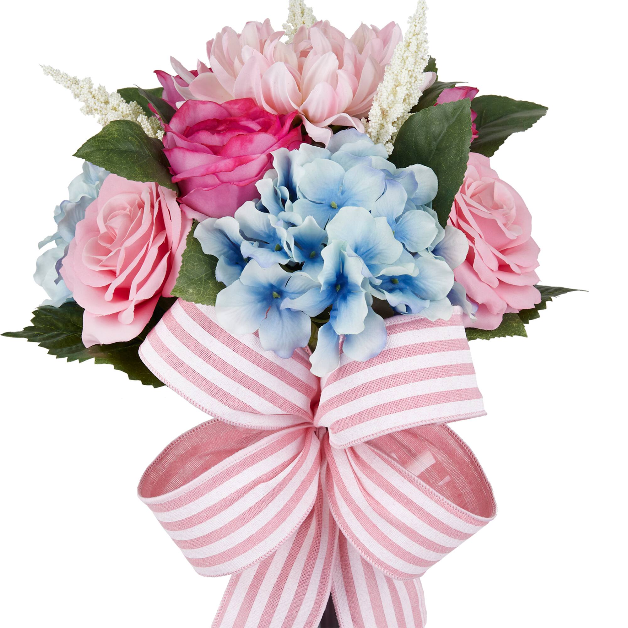 Pink & Blue Peony & Rose Remembrance Cone by Ashland